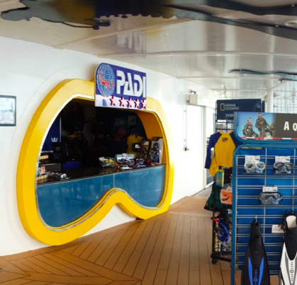 Royal Caribbean PADI scuba diving dive shop